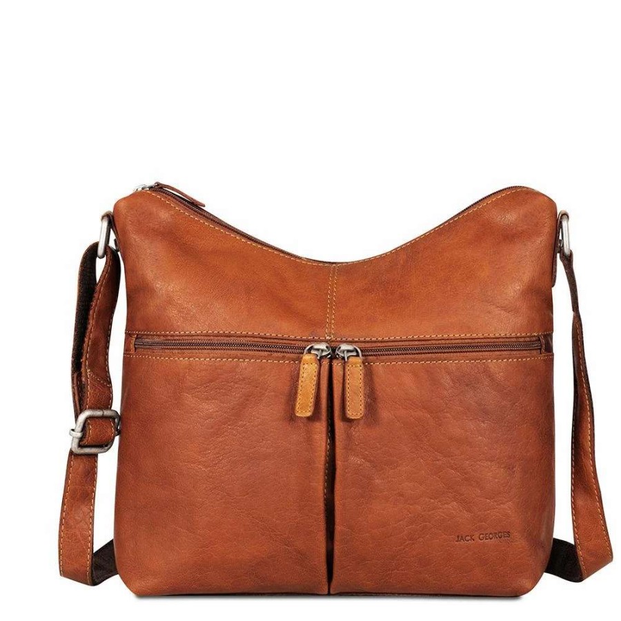 Leather Goods * | Jack Georges Voyager Uptown Hobo Bag 7814