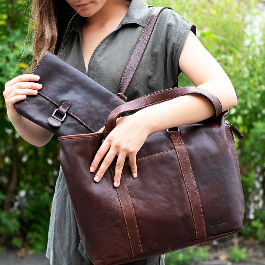 Leather Goods * | Jack Georges Voyager Shopper Tote 7803