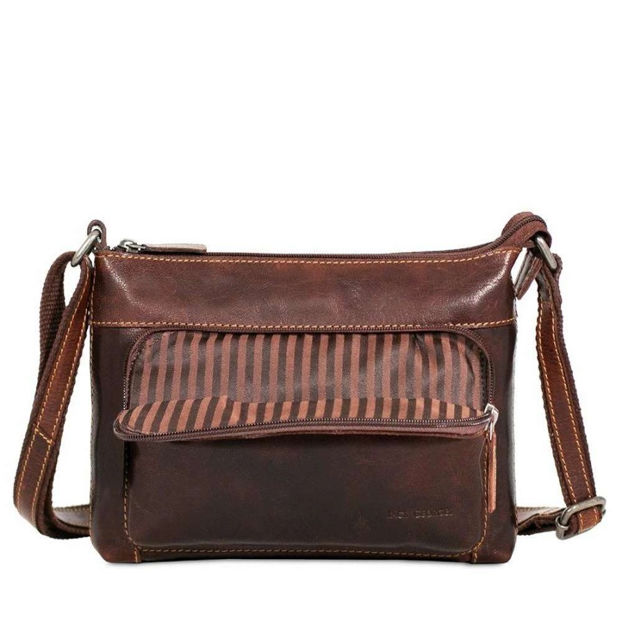 Leather Goods * | Jack Georges Voyager Mini City Crossbody 7810