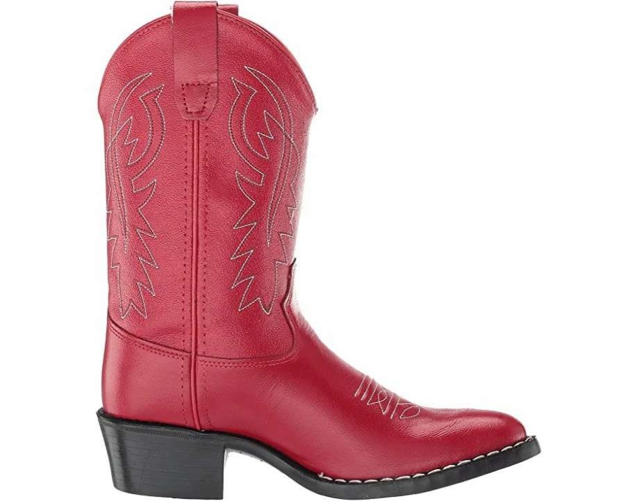 Boots * | Jama Old West Girls Classic Red Cowgirl Boots 8116