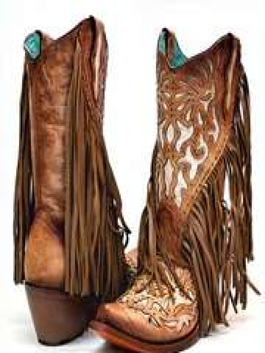 Boots * | Corral Boots Corral Fringe Lamb C3766