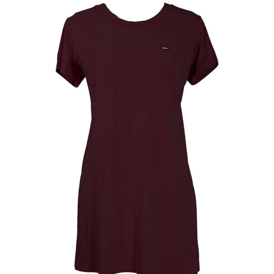 Dress * | Hooey "Sayulita" T-Shirt Dress Maroon