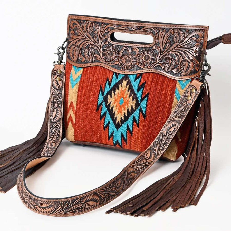 Leather Goods * | American Darling Saddle Blanket Purse Adbg610D2