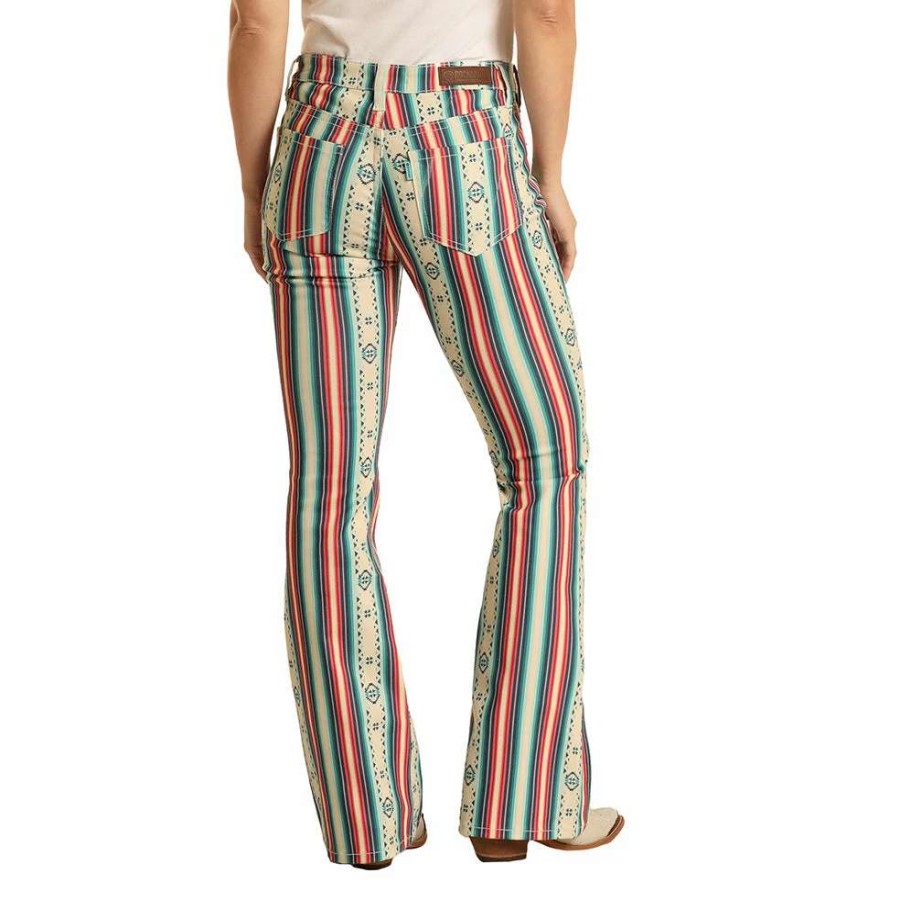 Jeans * | Hooey "Serape Stripes" Flare Ladies Jeans