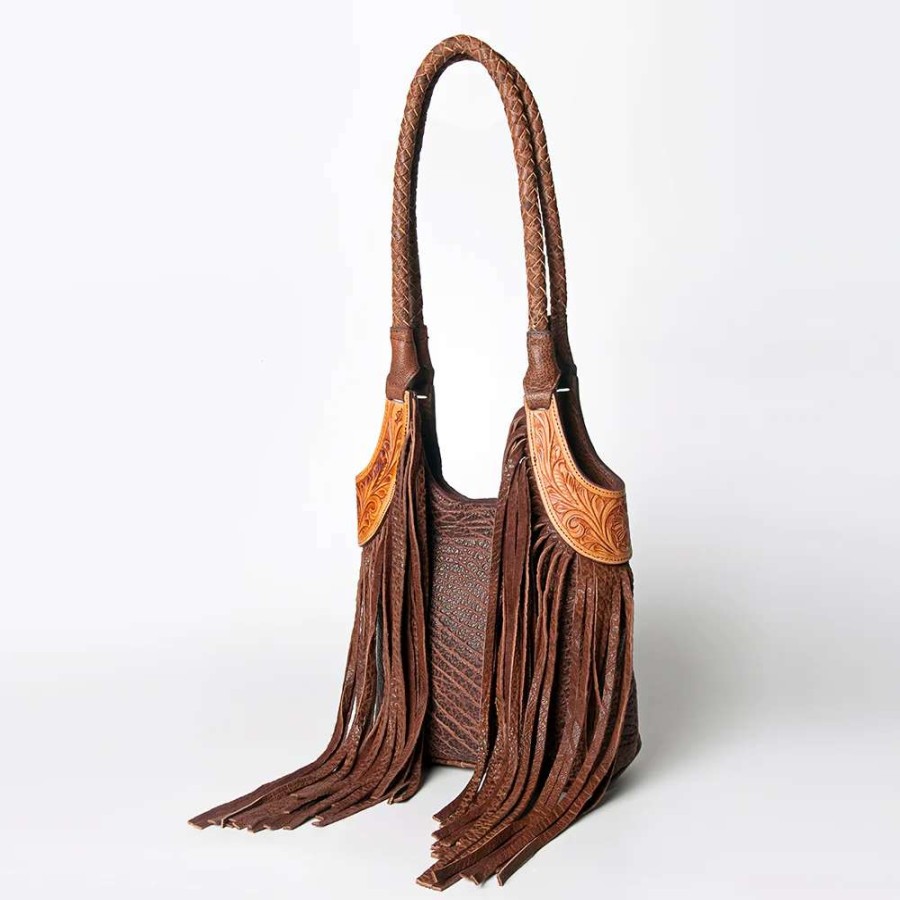 Leather Goods * | American Darling Fringe Saddle Blanket Purse Adbgz455A