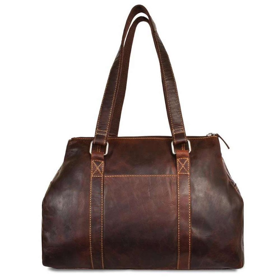 Leather Goods * | Jack Georges Voyager Satchel Handbag 7815