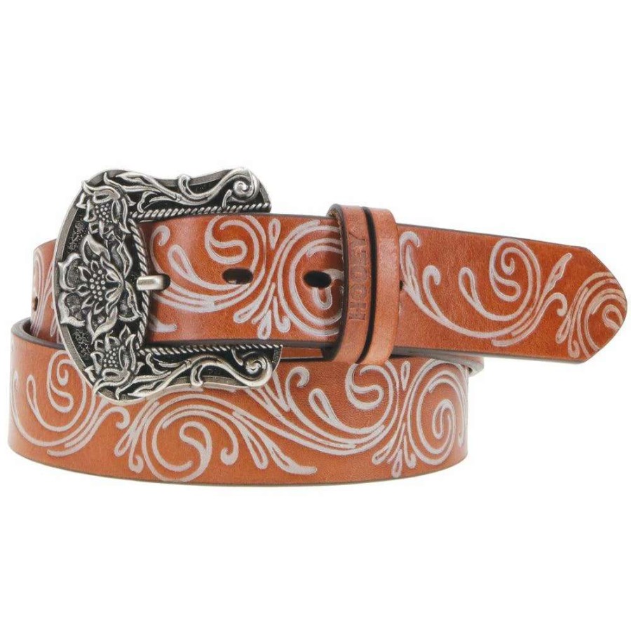 Gear * | Paloma Original Hooey Ladies Belt Tan/Ivory