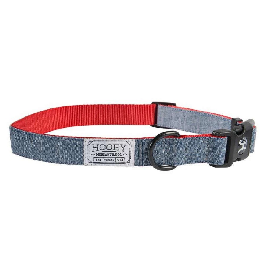 Gear * | Hooey Mercantile Collar Denim/Red