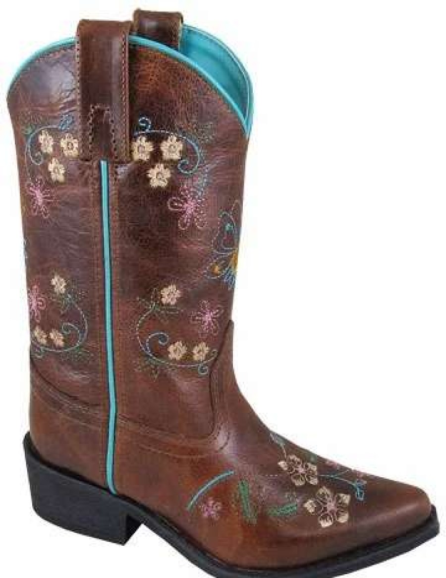 Boots * | Smoky Mountain Boots Smoky Mountain Girls' Florence Embroidered Western Boots 3861C