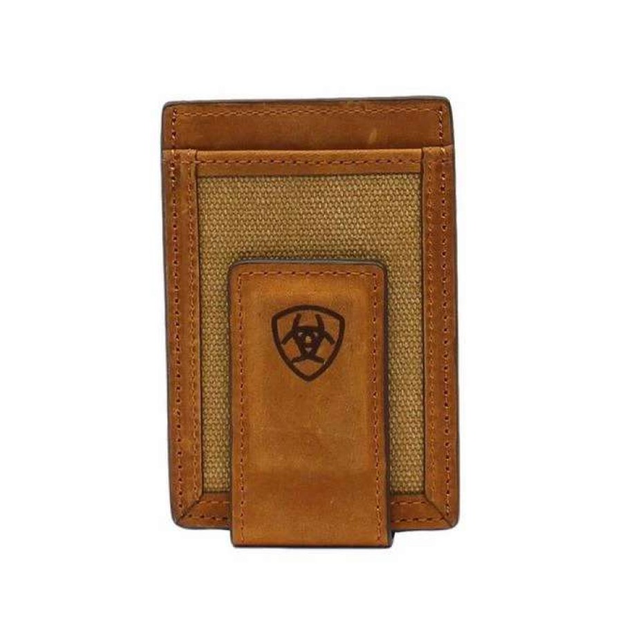 Leather Goods * | Ariat International Ariat Front Pocket Wallet With Money Clip A3542044