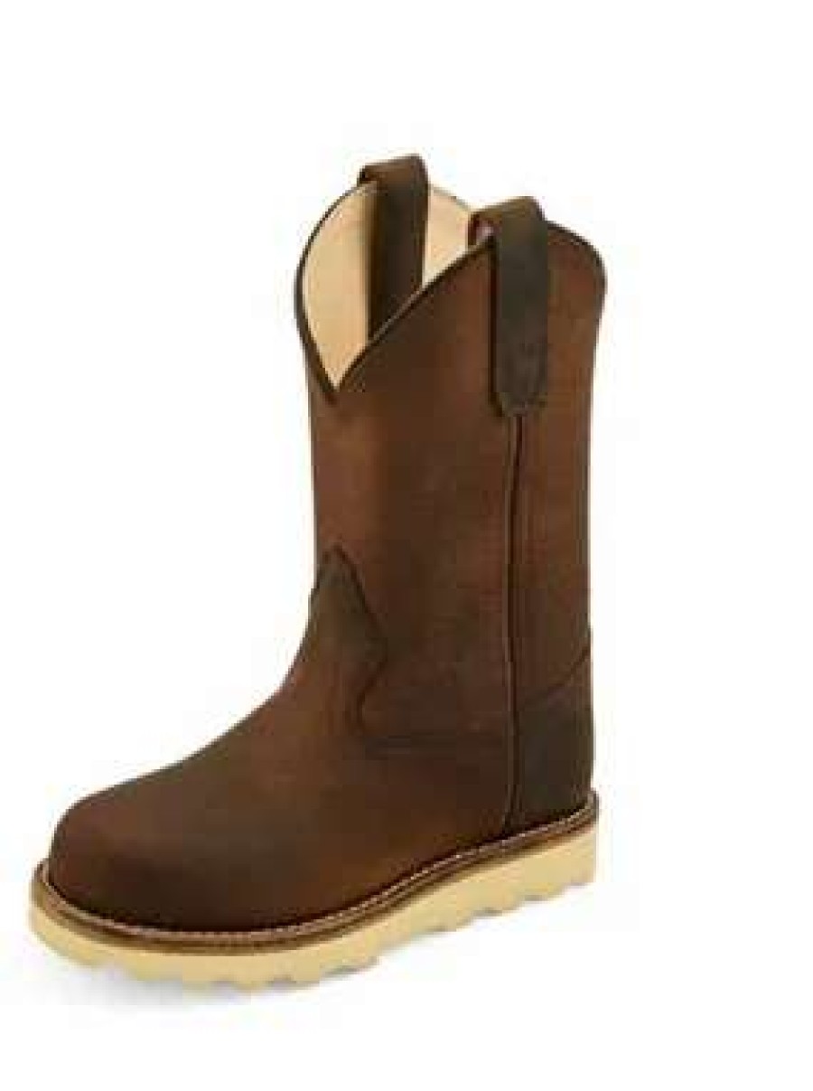 Boots * | Jama Old West 98113 Brown Crepe Boots Child