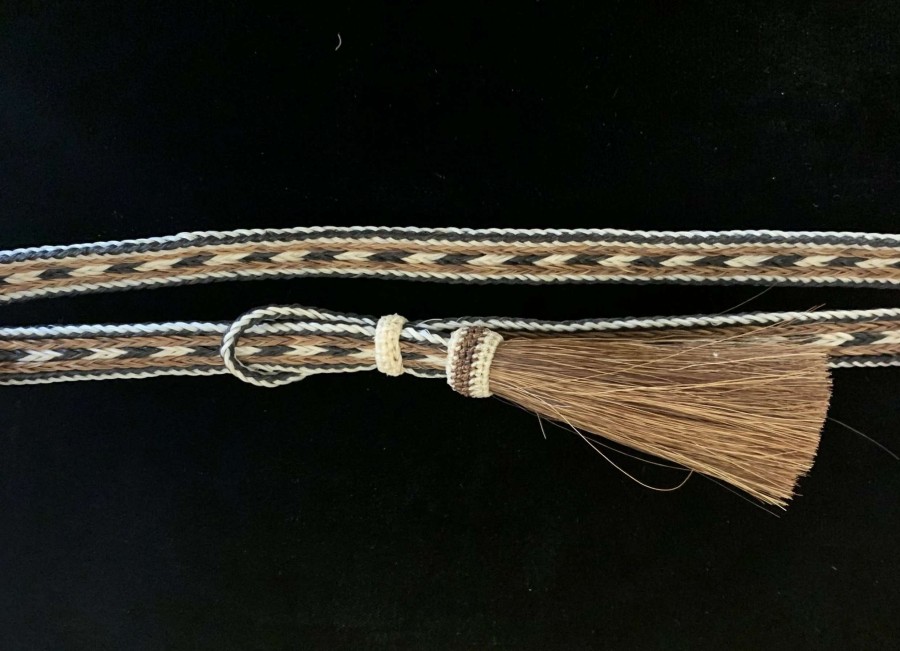 Leather Goods * | Austin Accents Hh05Tt-7 Braided 5 Strand Horsehair Hat Band With Tassel