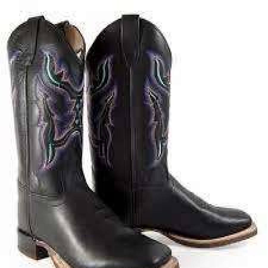 Boots * | Jama Old West Black Jama Bsy1896 Childs Cowboy Boot