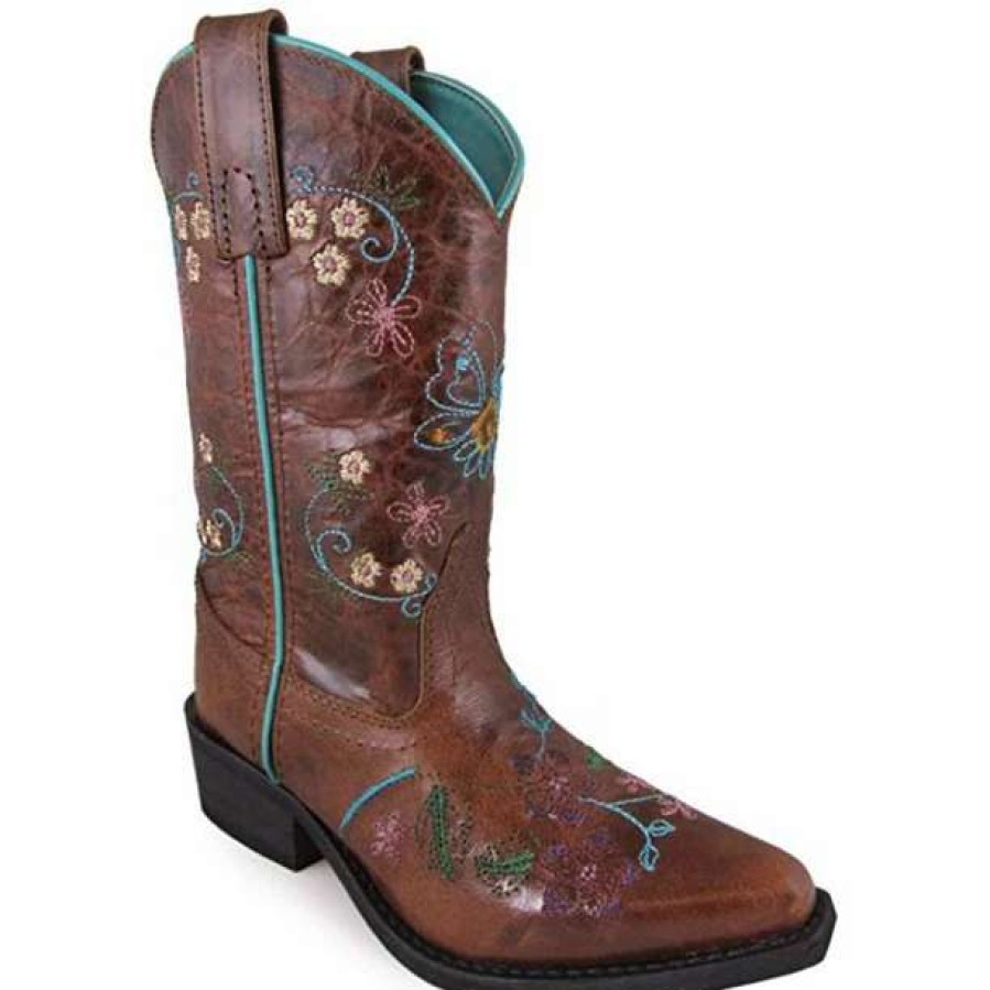 Boots * | Smoky Mountain Boots Smoky Mountain Girls' Youth Florence Embroidered Western Boots 3861Y