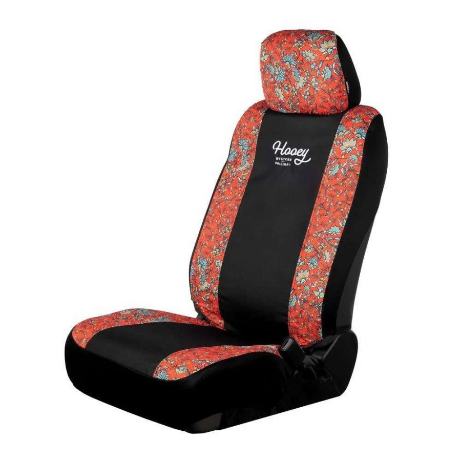 Gear * | Western Floral Red Hooey Seat Cover